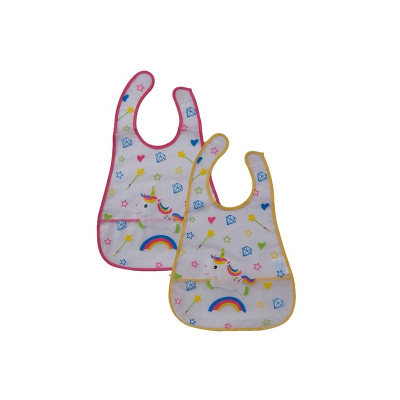 Foto van Gamberritos slabbetjes unicorn eva multicolor 2 stuks