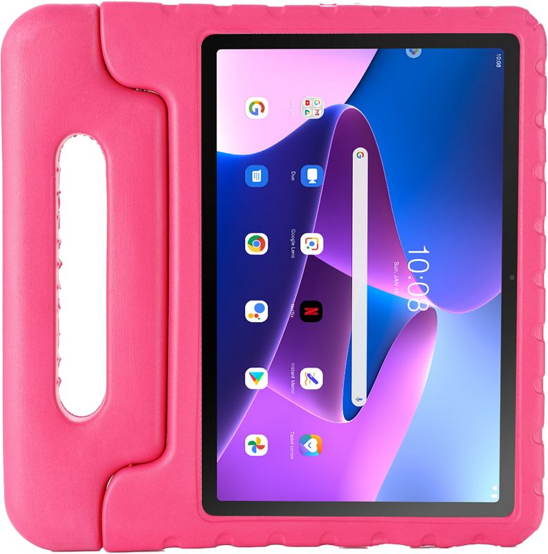 Foto van Just in case lenovo tab m10 (3e generatie) kids cover roze