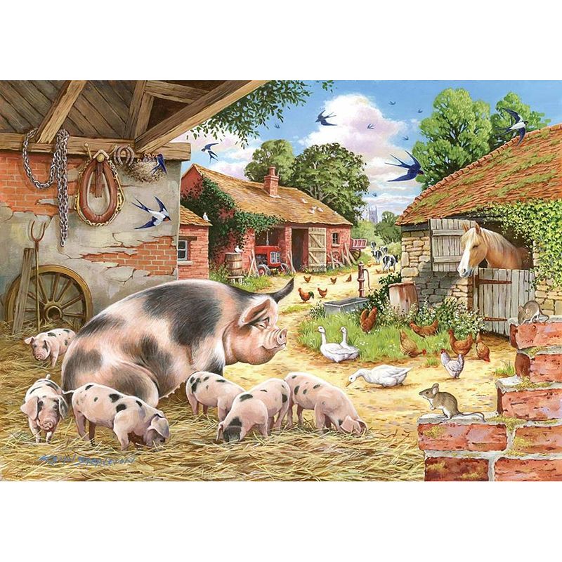 Foto van Poppy's piglets puzzel 500 stukjes xl