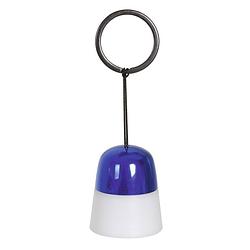 Foto van Moses sleutelhanger treklampje junior 3,3 cm blauw/wit