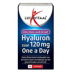 Foto van Lucovitaal hyaluronzuur droge huid 120mg capsules 30st