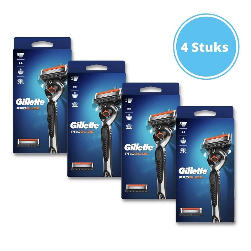 Foto van Gillette scheermes fusion5 proglide - 4 stuks