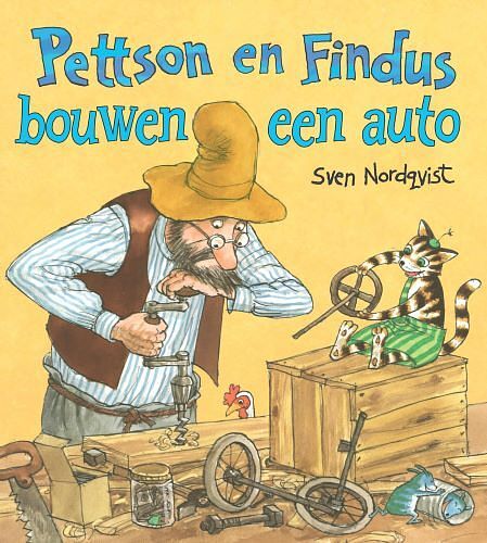 Foto van Pettson en findus bouwen een auto - sven nordqvist - kartonboekje;kartonboekje (9789002273179)