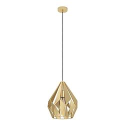 Foto van Eglo carlton hanglamp - e27 - ø 31 cm - goud