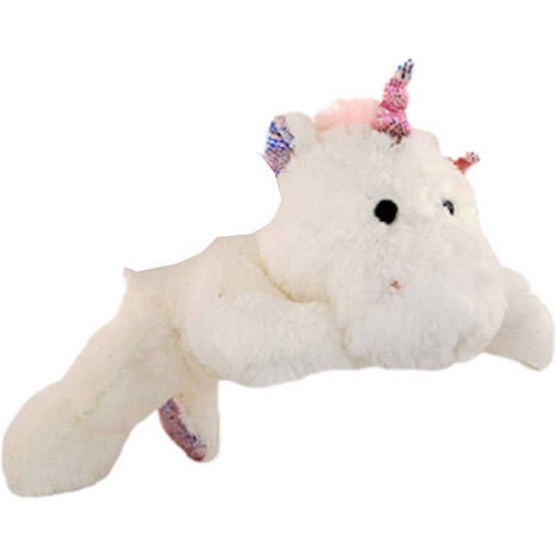 Foto van Jonotoys knuffel unicorn meisjes pluche 62 cm wit