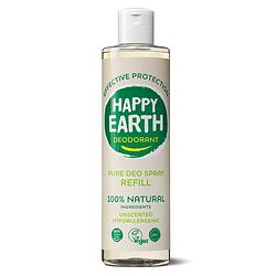 Foto van Happy earth 100% natuurlijke deo spray unscented navulling
