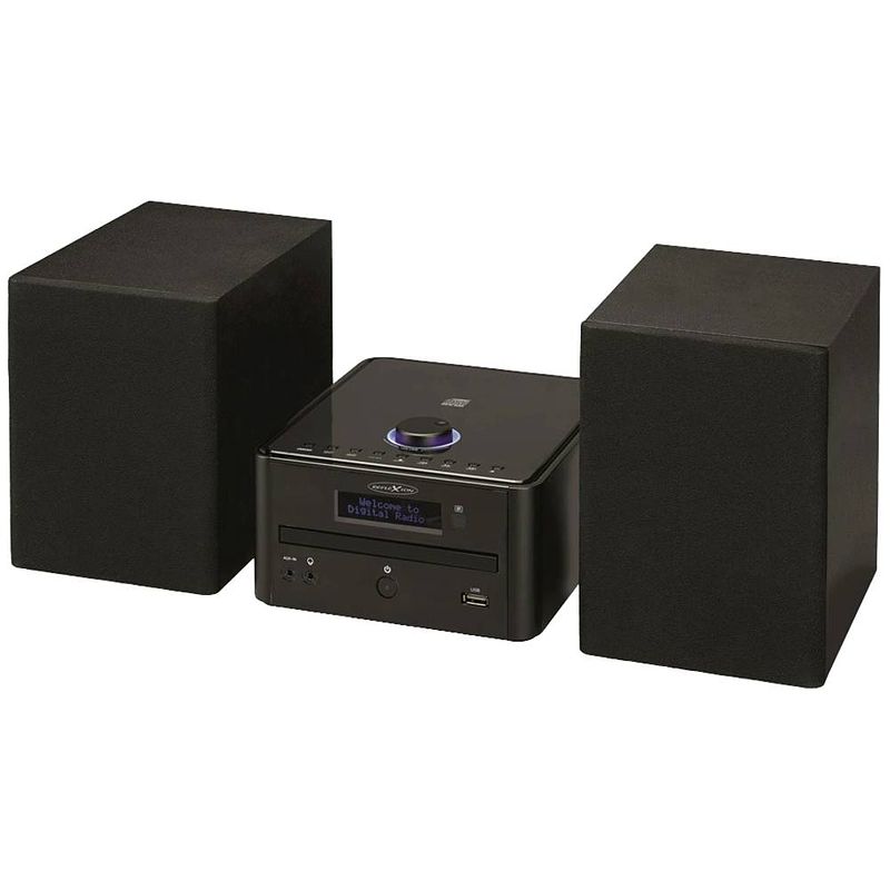 Foto van Reflexion hif79dab stereoset dab+, fm, mp3, cd, aux, usb, bluetooth incl. afstandsbediening, incl. luidspreker zwart