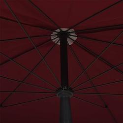 Foto van Infiori parasol met paal 200x130 cm bordeauxrood