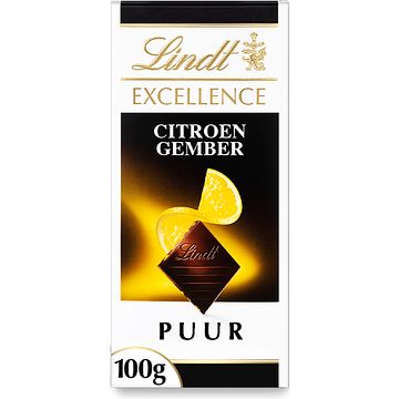 Foto van Lindt excellence lemon ginger 100g bij jumbo