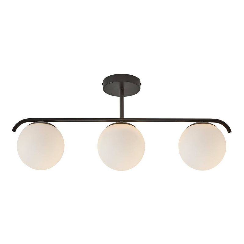 Foto van Nordlux plafondlamp grant 3 lichts l 70 cm zwart