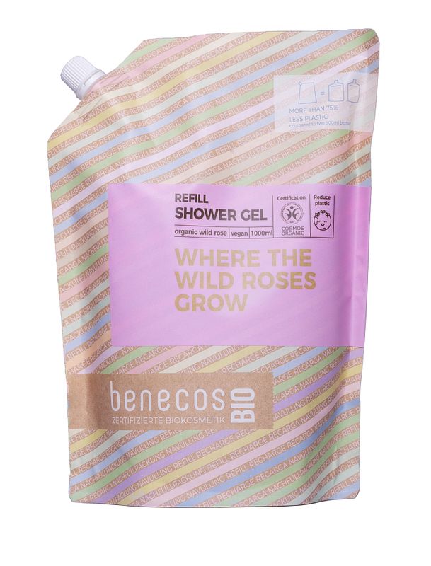 Foto van Benecos wild rose shower gel