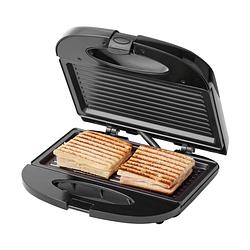 Foto van Tomado tgs2000b - tosti ijzer - grillplaten - 21,5 x 12 cm - 750 watt - zwart