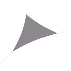 Foto van Hanse® schaduwdoek driehoek gelijkbenig waterdoorlatend 2,5x2,5x3,5 m lichtgrijs
