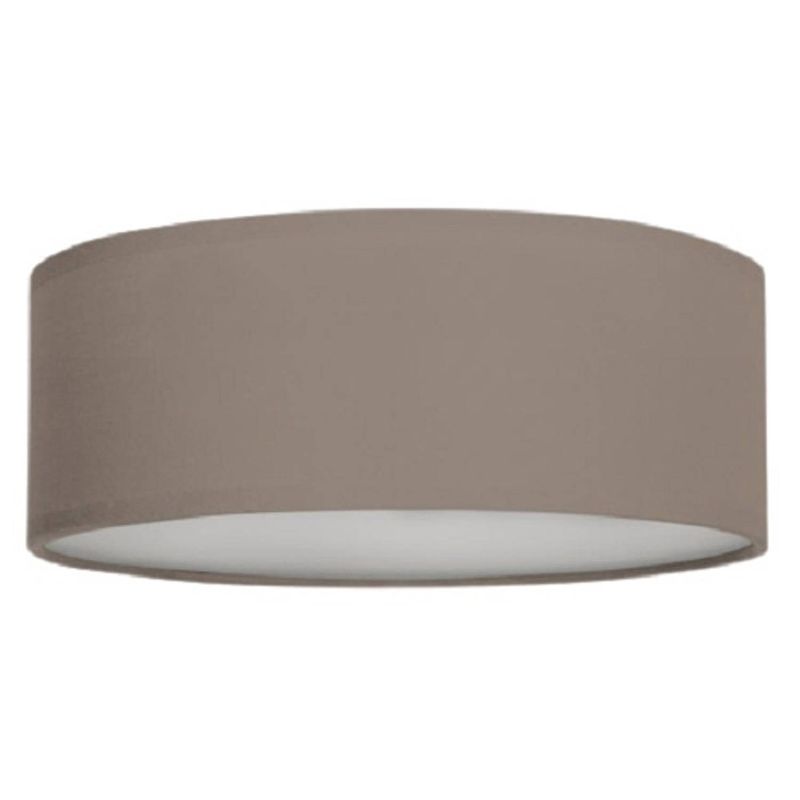 Foto van Smartwares plafondlamp mia 30 x 10 cm 40w e14 textiel bruin