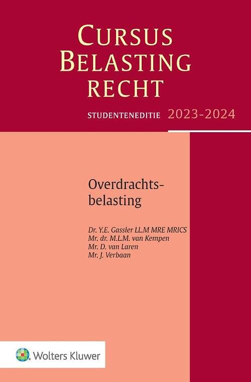 Foto van Studenteneditie cursus belastingrecht overdrachtsbelasting 2023-2024 - paperback (9789013171945)