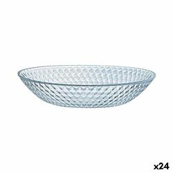 Foto van Diep bord luminarc pampille clear transparant glas (20 cm) (24 stuks)