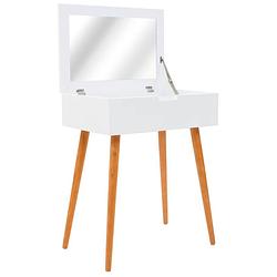 Foto van Vidaxl kaptafel met spiegel 60x40x75 cm mdf