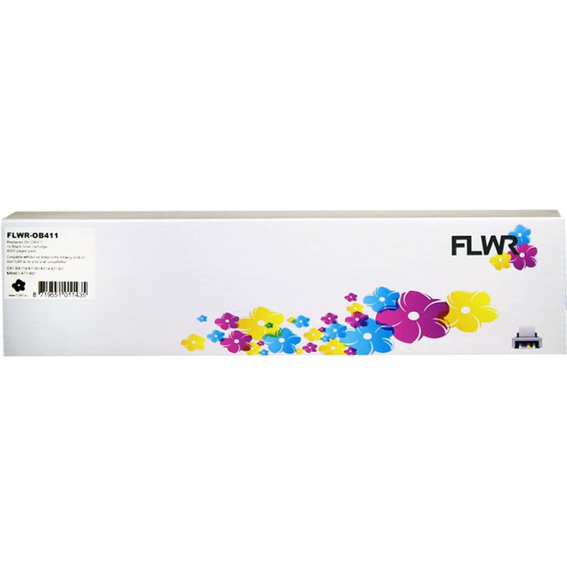 Foto van Flwr oki 44574702 zwart toner