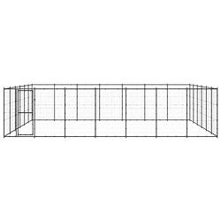 Foto van The living store hondenkennel - draadgaas - zwart - 770 x 660 x 180 cm (l x b x h)