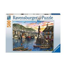 Foto van Ravensburger puzzel 'ss ochtends bij de haven 500pcs