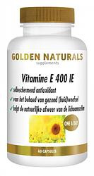 Foto van Golden naturals vit e 400ie capsules