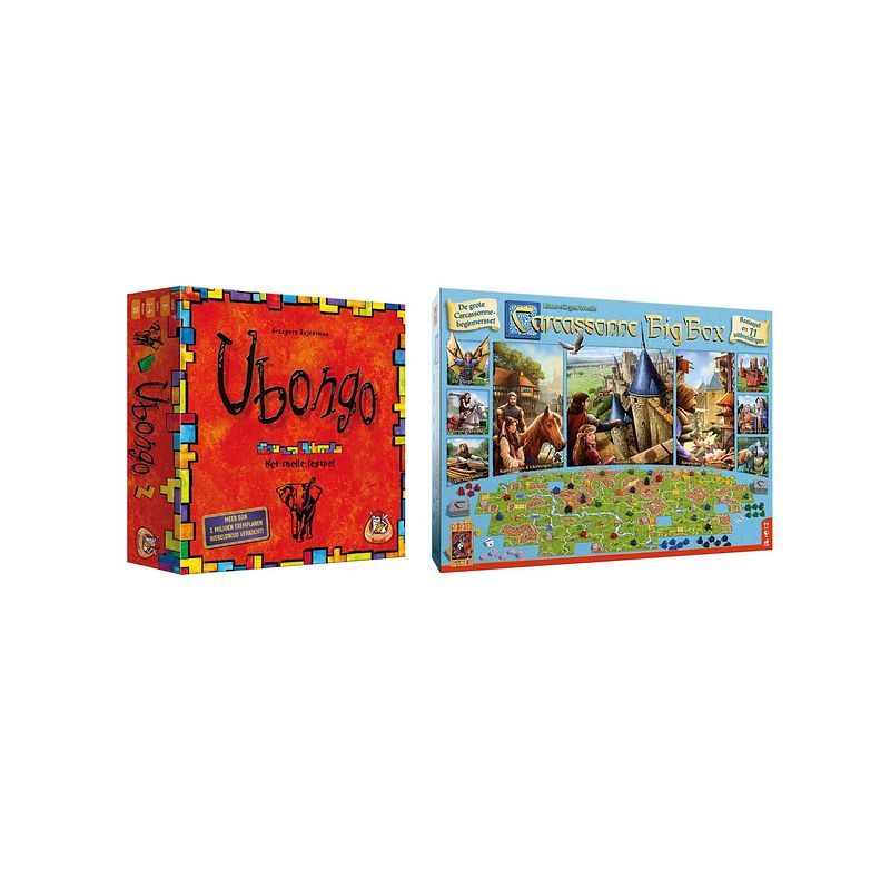 Foto van Spellenbundel - bordspel - 2 stuks - ubongo & carcassonne big box 3