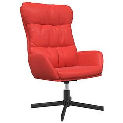 Foto van The living store relaxstoel - trendy - stoelen - 70 x 77 x 98 cm - rood