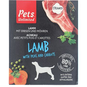 Foto van Pet'ss unlimited natvoeding hond lam 395gr bij jumbo