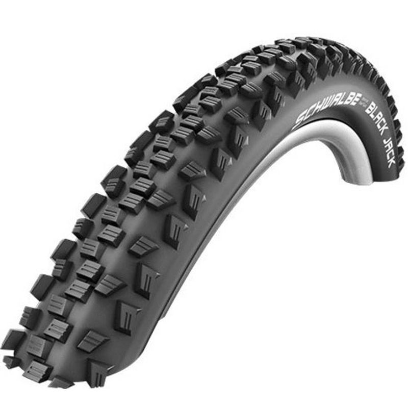 Foto van Schwalbe buitenband black jack 18 x 1.90 (47-355) zwart