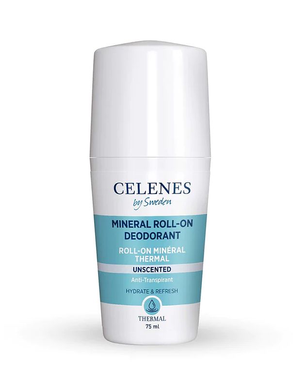 Foto van Celenes by sweden thermal geurloze minerale roll-on deodorant