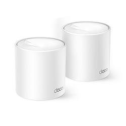 Foto van Tp-link deco x10 wifi 6 mesh systeem (2-pack) mesh router wit