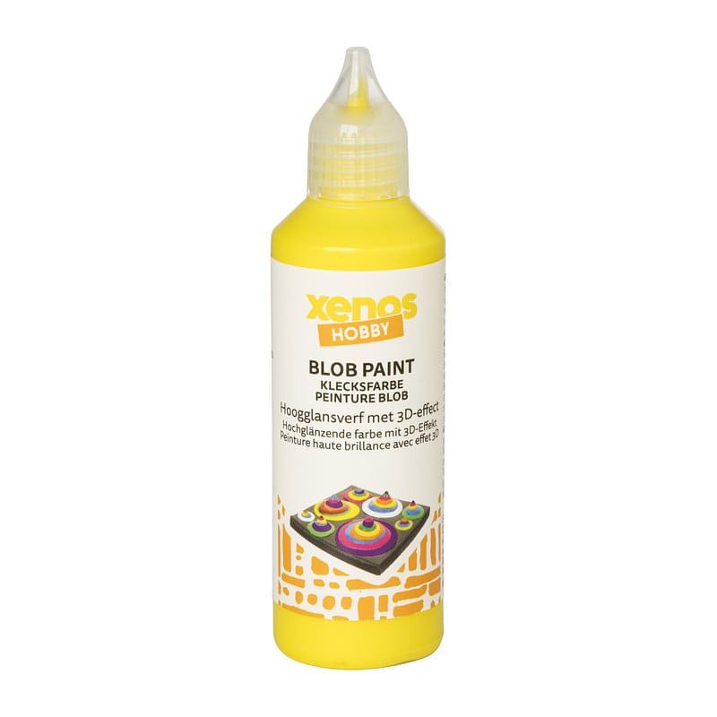 Foto van Blob verf - geel - 80 ml