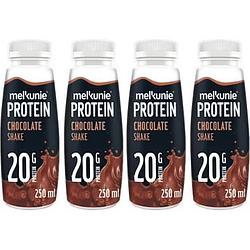 Foto van Melkunie protein chocolate flavoured shake 4 x 250ml bij jumbo