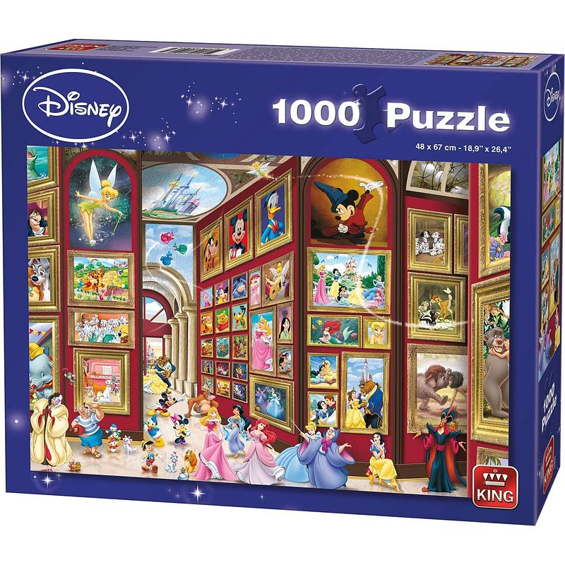 Foto van King legpuzzel disney art gallery 68 x 49 cm 1000 stukjes