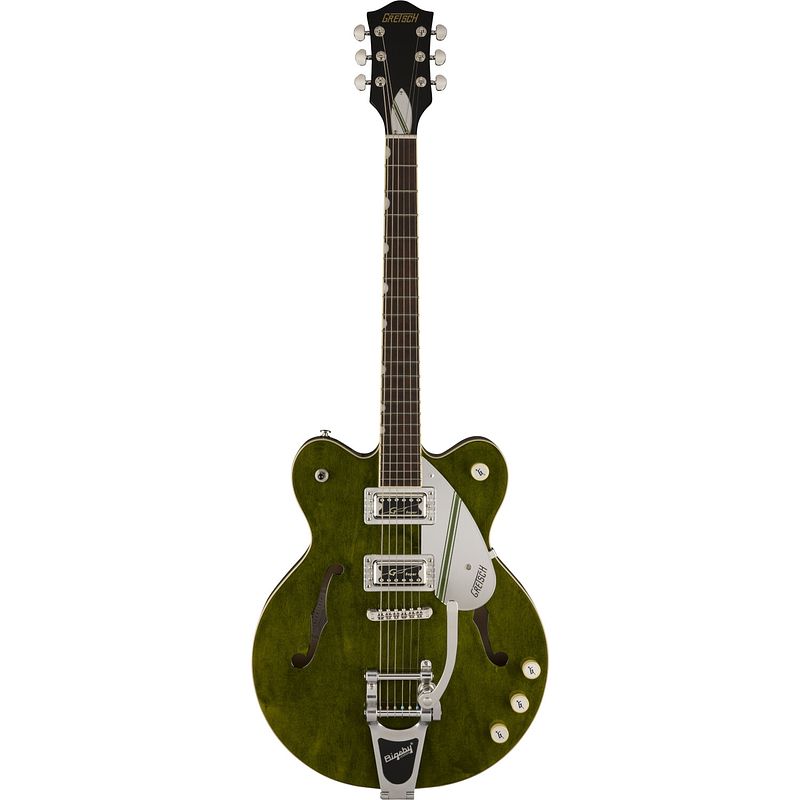 Foto van Gretsch g2604t streamliner rally ii center block bigsby il rally green stain limited edition