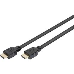 Foto van Digitus hdmi aansluitkabel hdmi-a stekker, hdmi-a stekker 1.00 m zwart ak-330124-010-s vergulde steekcontacten, ultra hd-hdmi met ethernet, high speed hdmi met