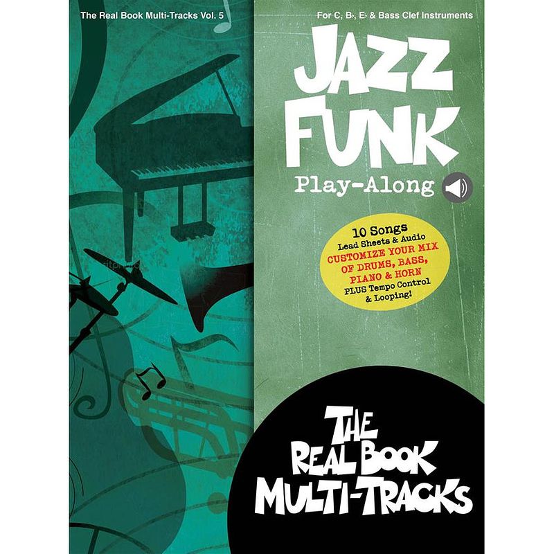 Foto van Hal leonard realbook multi-tracks vol. 5 jazz funk - voor alle instrumenten