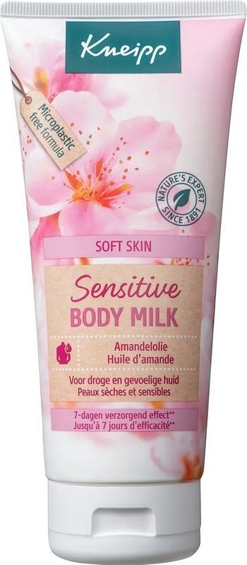 Foto van Kneipp sensitive body milk amandelolie