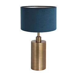 Foto van Steinhauer brass tafellamp blauw metaal 47 cm hoog