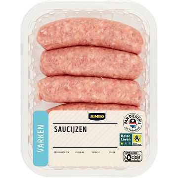 Foto van Jumbo varken saucijs 5 stuks 400g