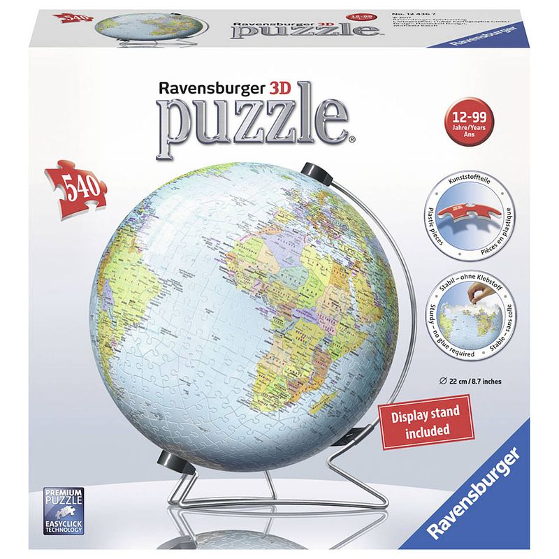 Foto van Ravensburger 3d puzzel de aarde - 540 stukjes