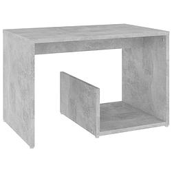 Foto van The living store woonkamertafel betongrijs - 59 x 36 x 38 cm - praktisch en trendy