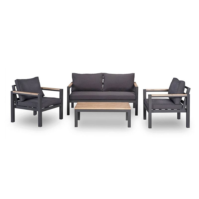 Foto van Mondial living¬æ 4-persoons loungeset firenza incl. acacia houten tafel