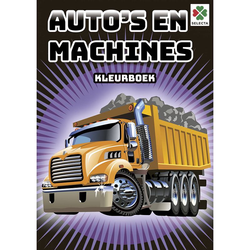 Foto van Selecta kleurboek auto's en machines