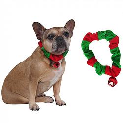 Foto van Honden verkleed halsband kerst met belletje - verkleedattributen