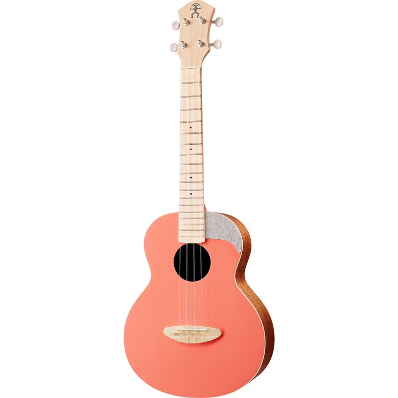 Foto van Anuenue ut10 color series tenor ukulele living coral met gigbag