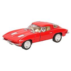 Foto van Modelauto chevrolet corvette rood 13 cm - speelgoed auto's