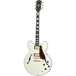 Foto van Epiphone 1959 es-355 classic white semi-akoestische gitaar met hard case