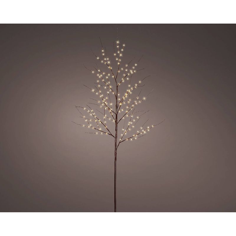 Foto van Lumineo - micro led tak d50h180 cm bruin/warm wit kerstverlichting