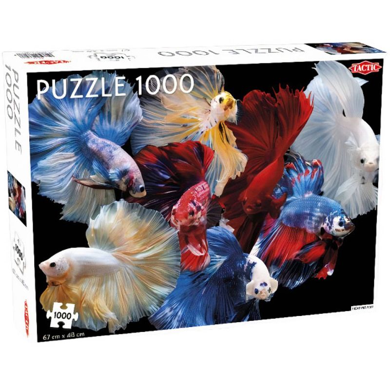 Foto van Tactic legpuzzel vechtvissen 67 x 48 cm 1000 stukjes